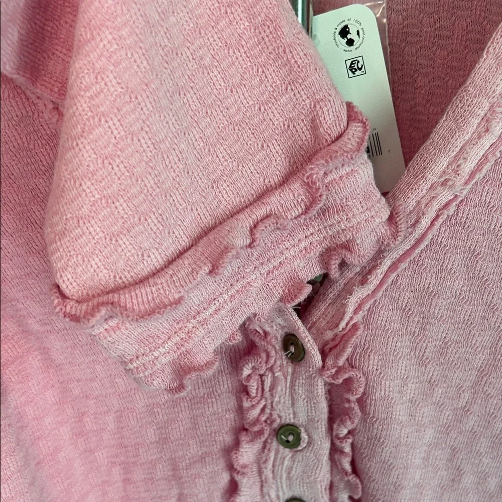 We The Free Light Pink Button-Down Top - Picture 3 of 6